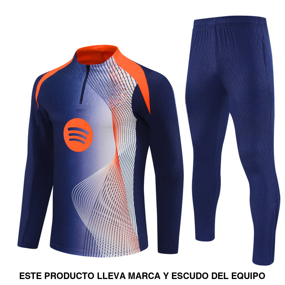 Chandal Barcelona 25-26 media cremallera Modelo 9 Chandal Media Cremallera