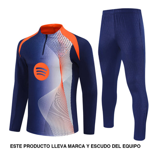 Chandal Barcelona 25-26 media cremallera Modelo 9 Chandal Media Cremallera