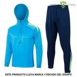 Tuta calcio Brasile 24-25 mezza zip con cappuccio Modello 1 abbigliamento sportivo