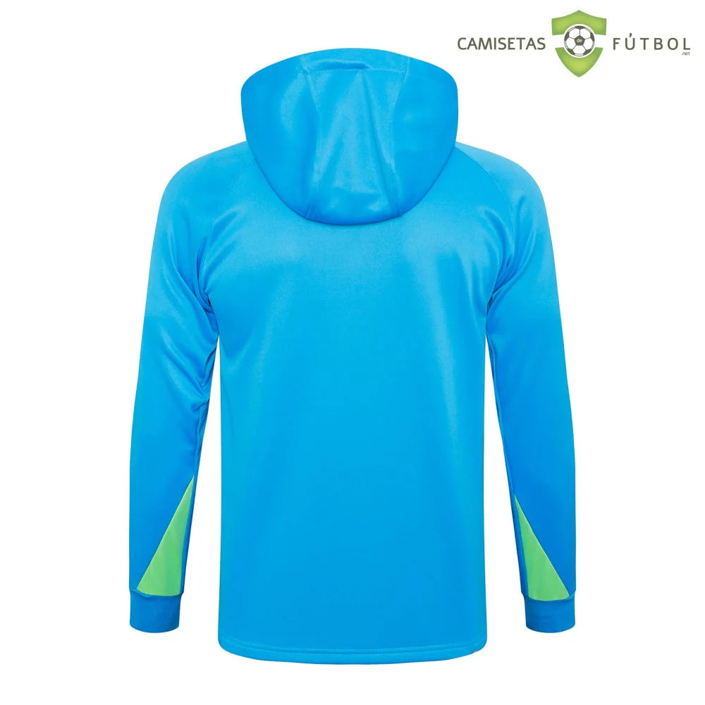 Tuta calcio Brasile 24-25 mezza zip con cappuccio Modello 1 abbigliamento sportivo