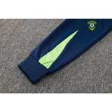 Tuta calcio Brasile 24-25 mezza zip con cappuccio Modello 1 abbigliamento sportivo