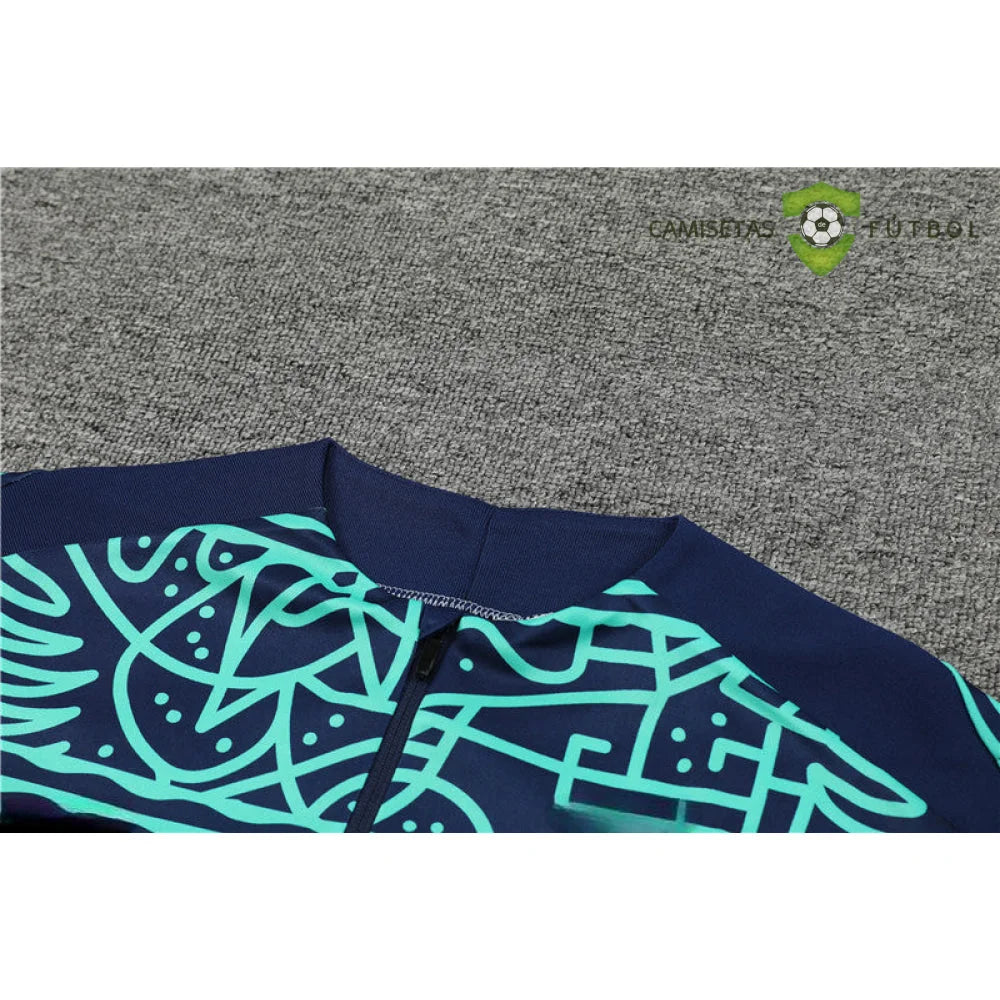 Tuta calcio Brasile 24-25 mezza zip Modello 3 abbigliamento sportivo