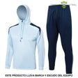 Tuta calcio Francia 24-25 mezza zip con cappuccio Modello 1 abbigliamento sportivo