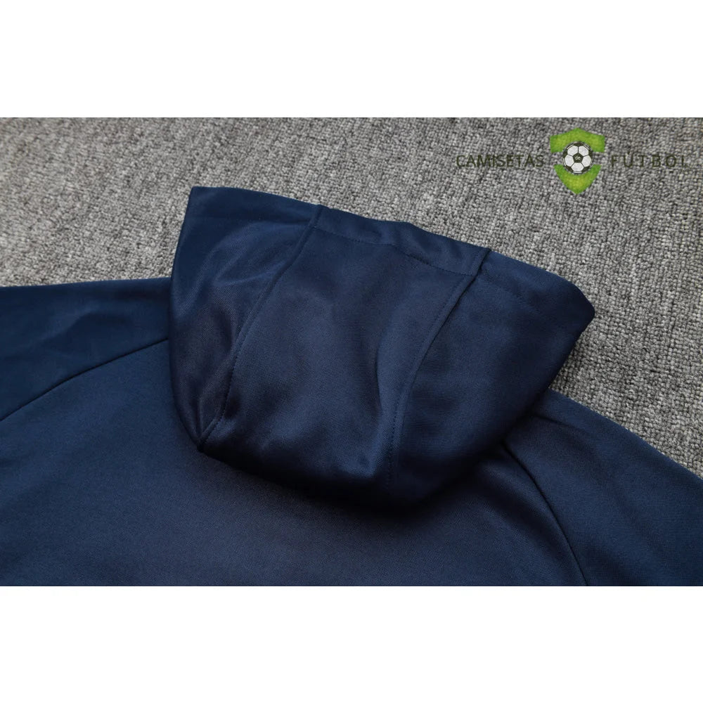 Tuta calcio Francia 24-25 mezza zip con cappuccio Modello 2 abbigliamento sportivo