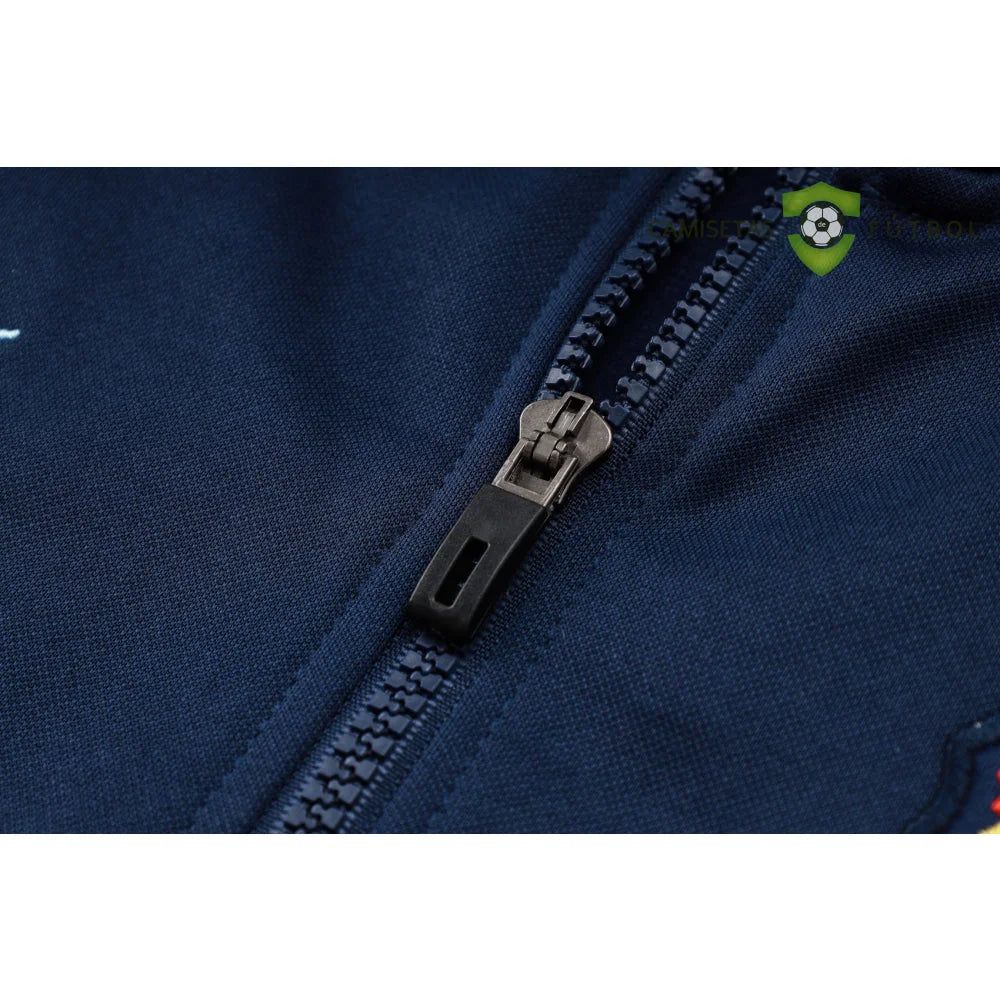 Tuta calcio Francia 24-25 mezza zip con cappuccio Modello 2 abbigliamento sportivo