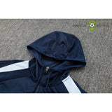 Tuta calcio Francia 24-25 mezza zip con cappuccio Modello 2 abbigliamento sportivo