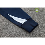 Tuta calcio Francia 24-25 mezza zip con cappuccio Modello 2 abbigliamento sportivo