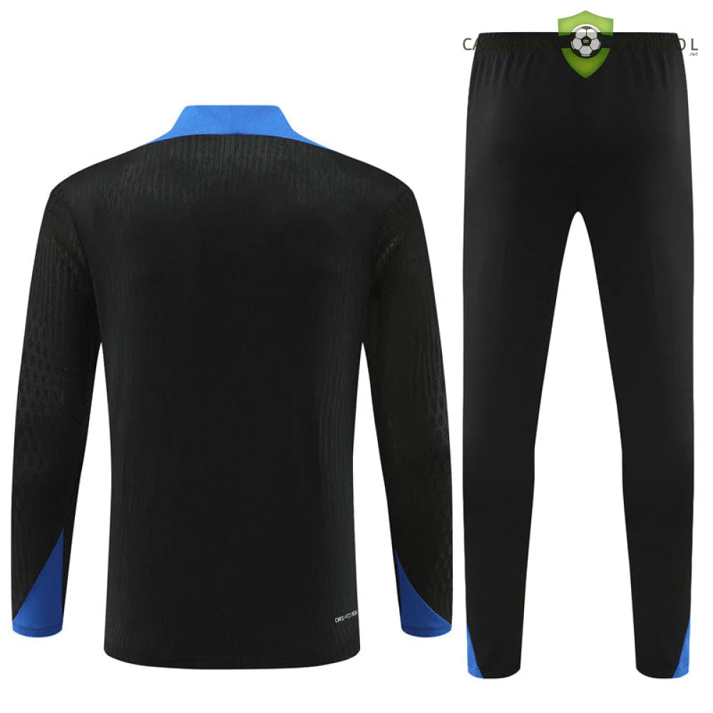 Tuta calcio Paesi Bassi 24-25 mezza zip Modello 1 abbigliamento sportivo