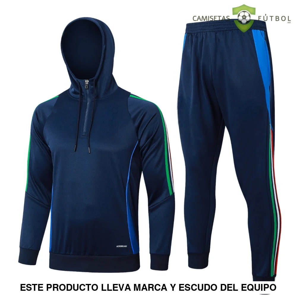 Chandal Italia 24-25 Media Cremallera Con Capucha Modelo 2 Ropa Deportiva