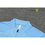 Tuta calcio Manchester City 24-25 mezza zip Modello 1 abbigliamento sportivo