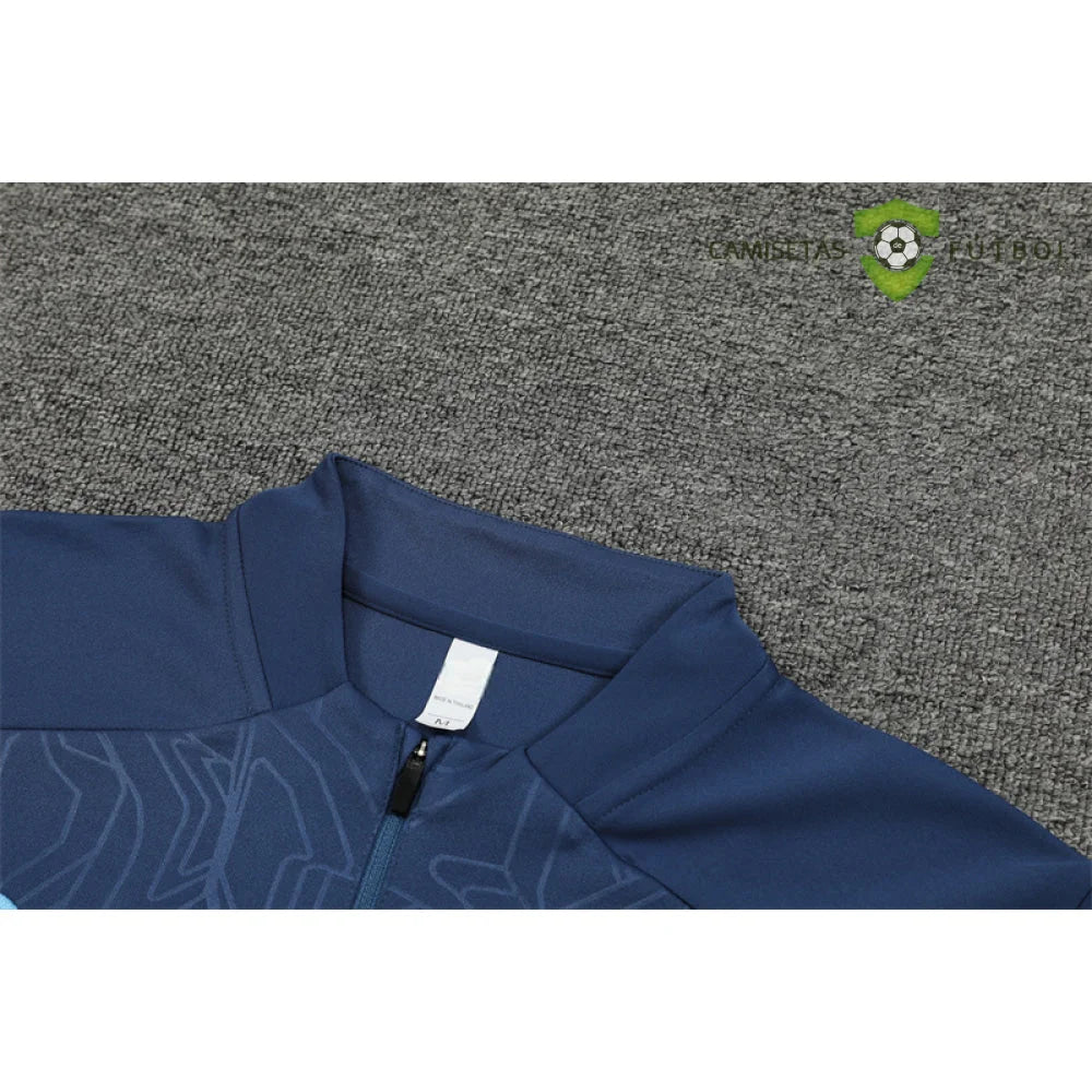 Tuta calcio Manchester City 24-25 mezza zip Modello 2 abbigliamento sportivo
