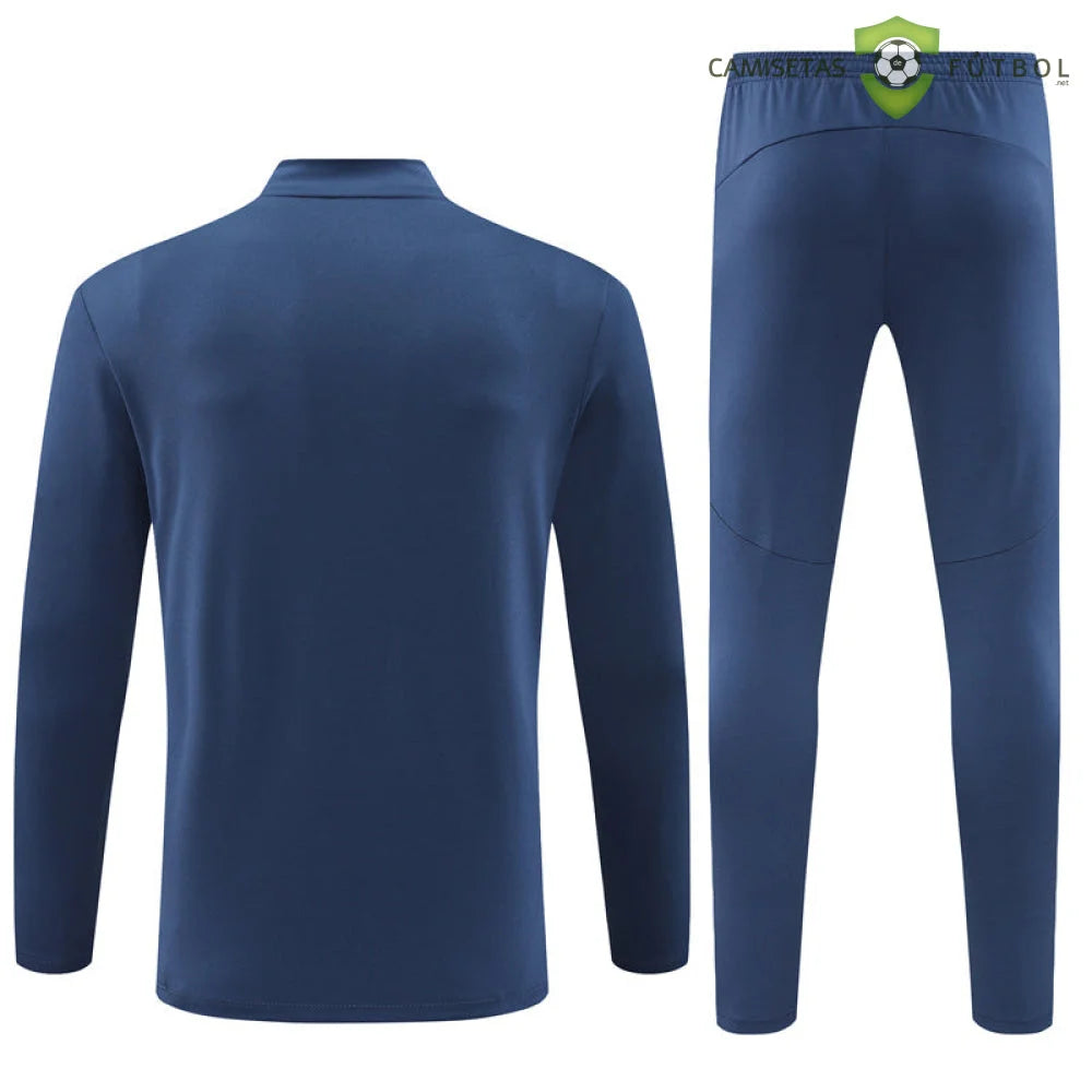 Tuta calcio Manchester City 24-25 mezza zip Modello 2 abbigliamento sportivo