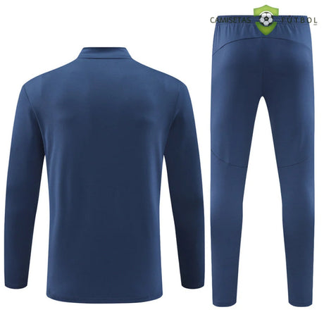 Tuta calcio Manchester City 24-25 mezza zip Modello 2 abbigliamento sportivo