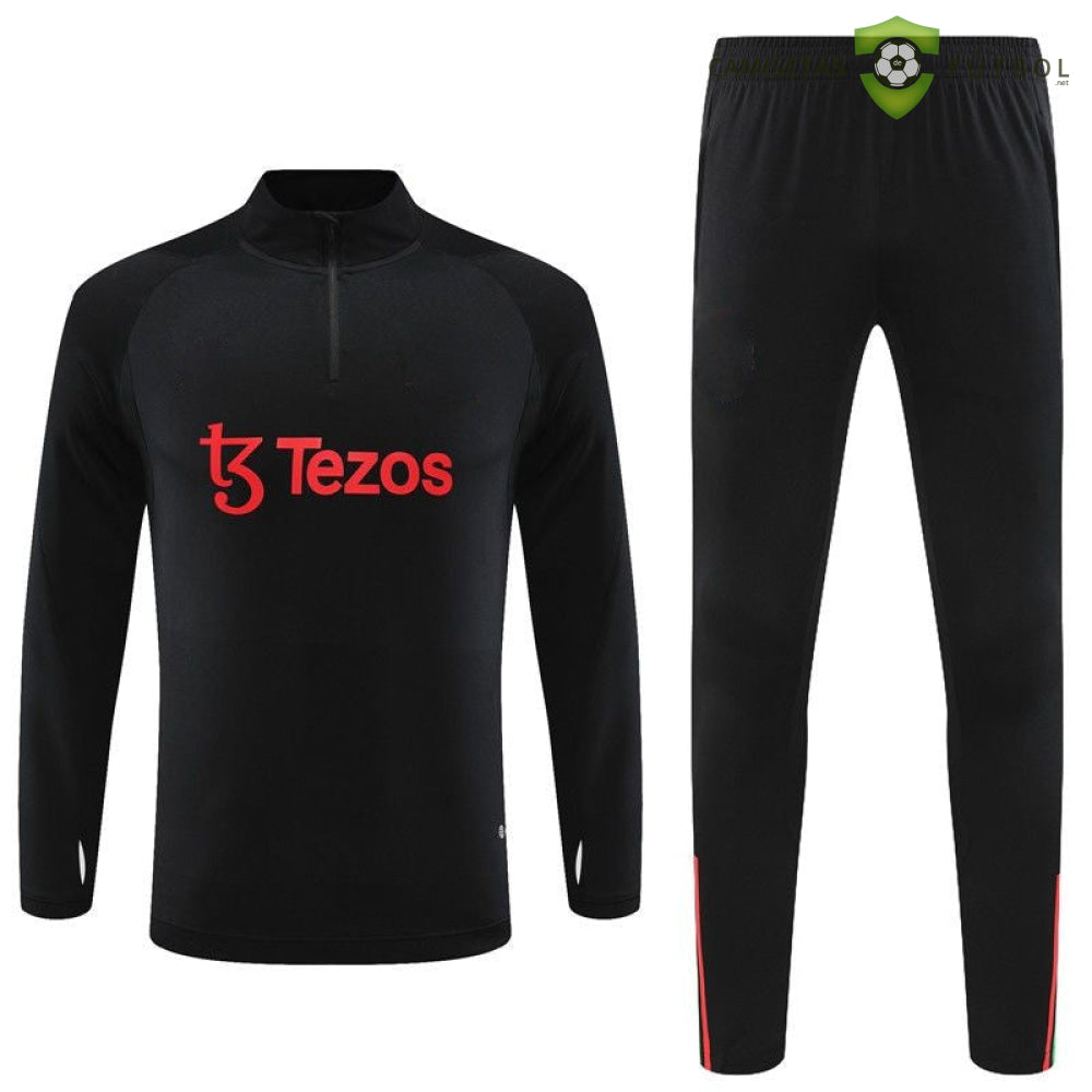 Chandal Manchester United 23-24 Media Cremallera Modelo 3 Ropa Deportiva