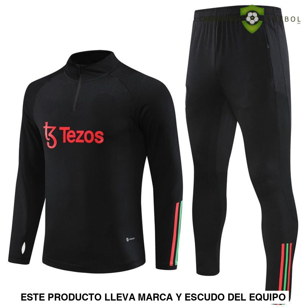 Chandal Manchester United 23-24 Media Cremallera Modelo 3 Ropa Deportiva