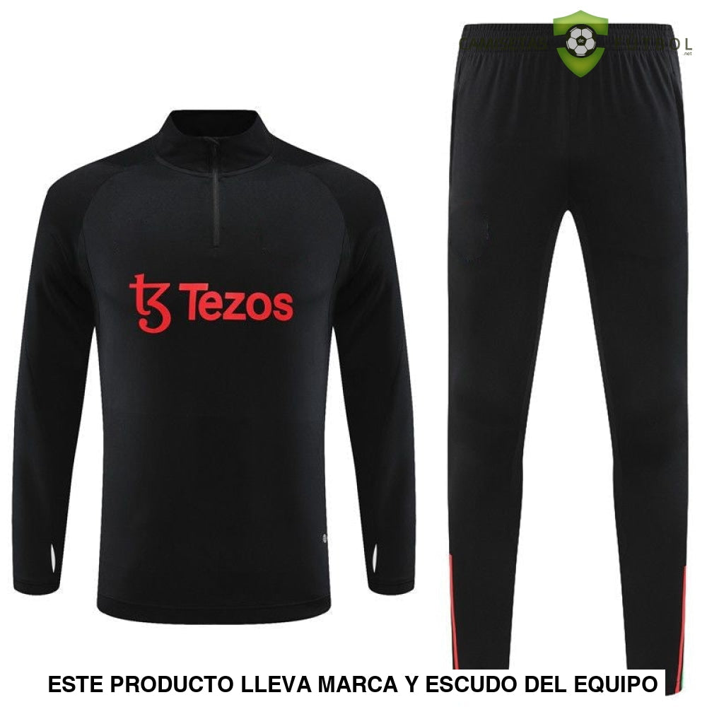 Chandal Manchester United 23-24 Media Cremallera Modelo 3 Ropa Deportiva