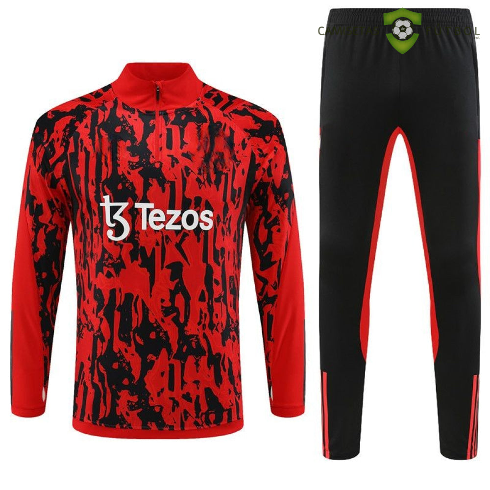 Chandal Manchester United 23-24 Media Cremallera Modelo 5 Ropa Deportiva