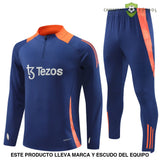 Tuta calcio Manchester United 24-25 mezza zip Modello 1 abbigliamento sportivo