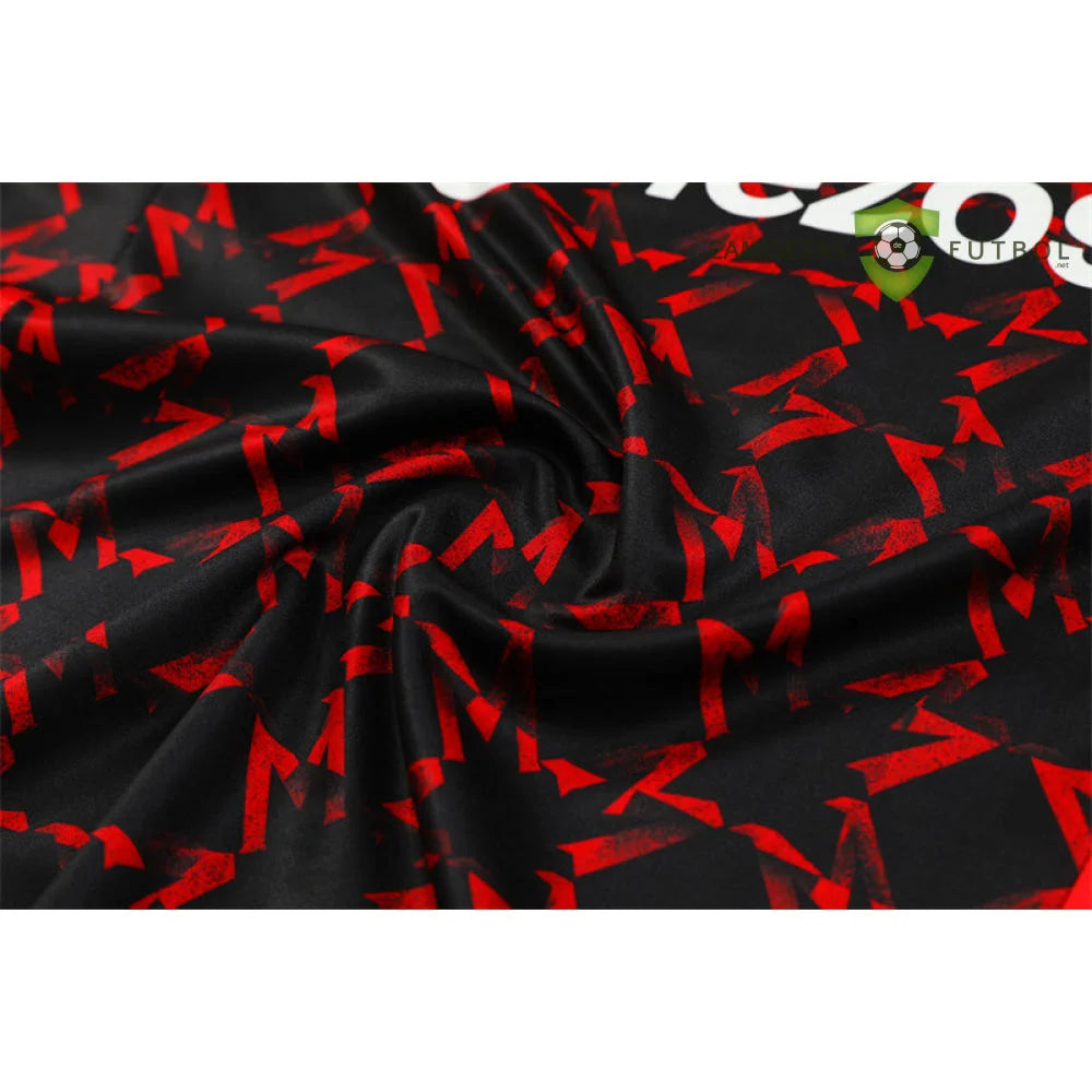 Tuta calcio Manchester United 24-25 mezza zip Modello 3 abbigliamento sportivo