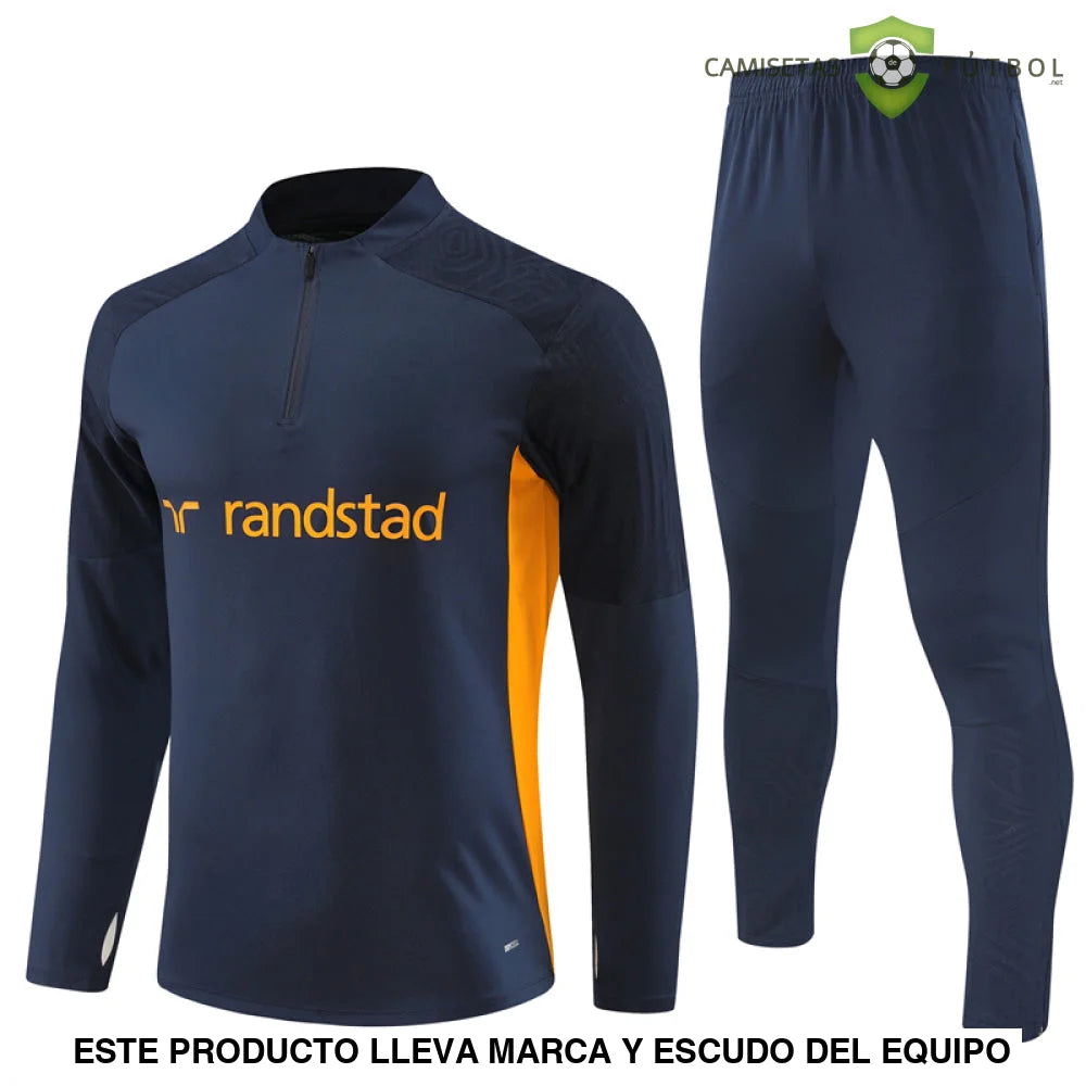 Tuta calcio Marseille 24-25 mezza zip Modello 1 abbigliamento sportivo
