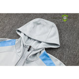 Tuta calcio PSG 24-25 mezza zip con cappuccio Modello 2 abbigliamento sportivo