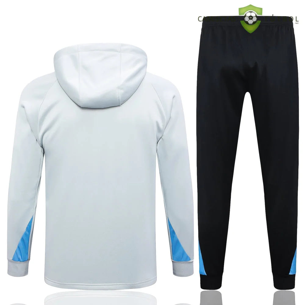 Tuta calcio PSG 24-25 mezza zip con cappuccio Modello 2 abbigliamento sportivo