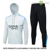 Tuta calcio PSG 24-25 mezza zip con cappuccio Modello 2 abbigliamento sportivo