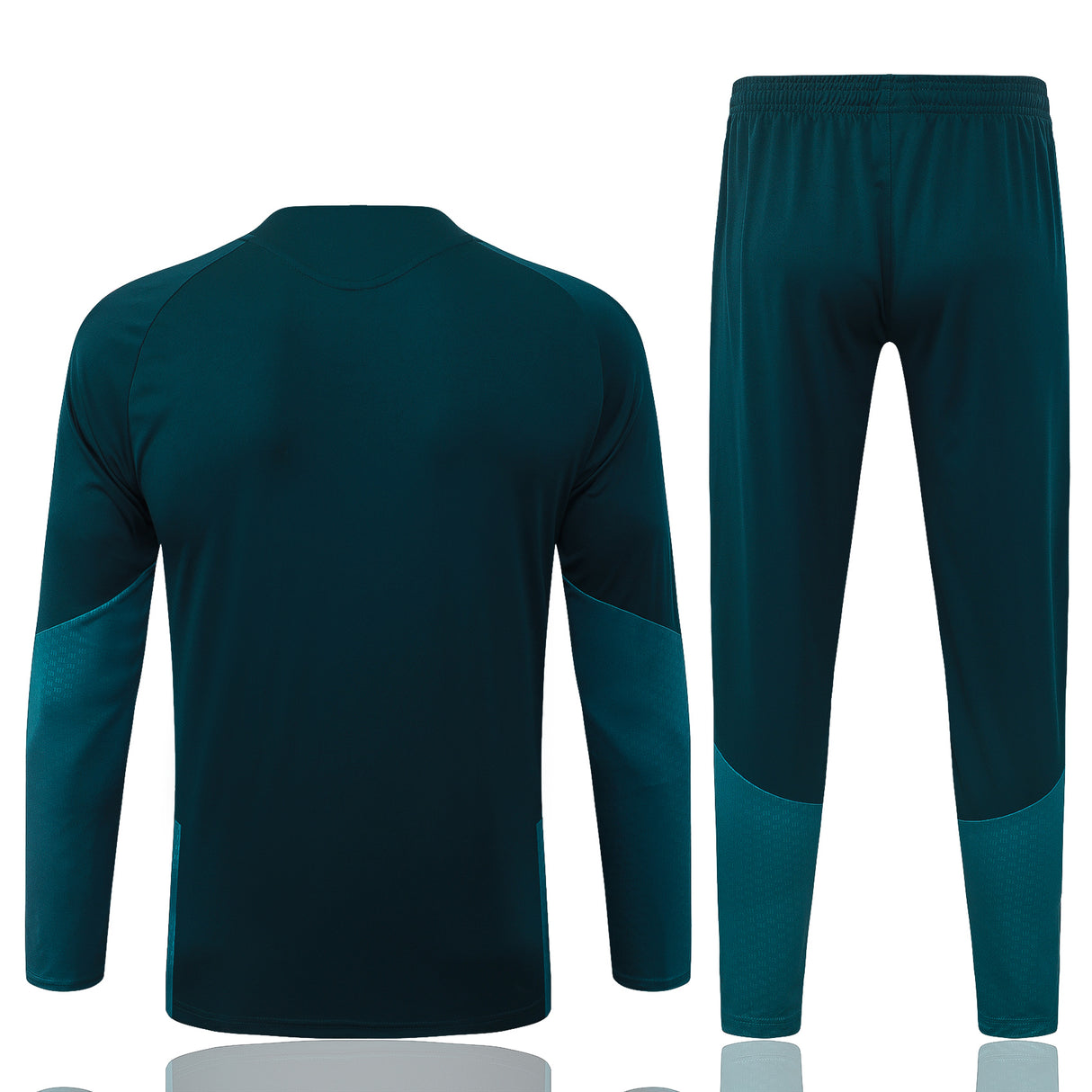 Chándal R.M. 26-27 Media Cremallera Modelo 2 vista trasera en verde petróleo con pantalón a juego