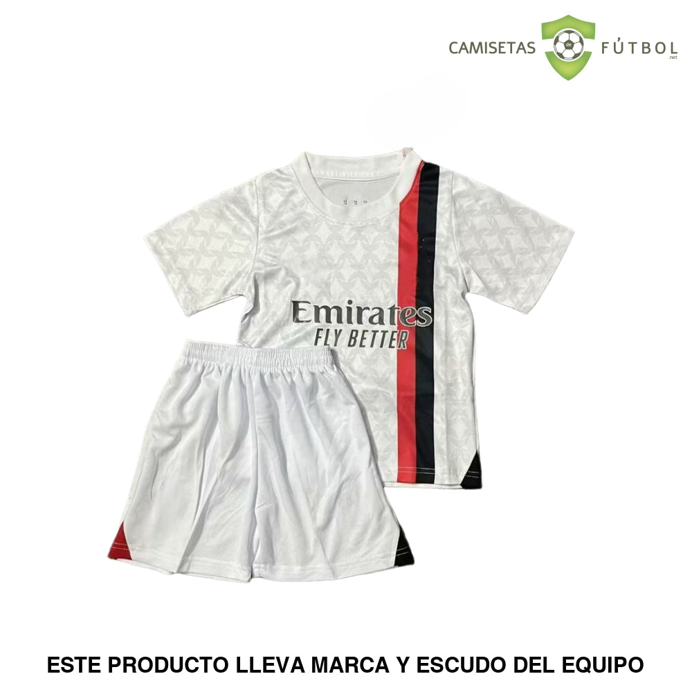 Kit Infantil Ac Milan 23-24 Visitante Parche Especial