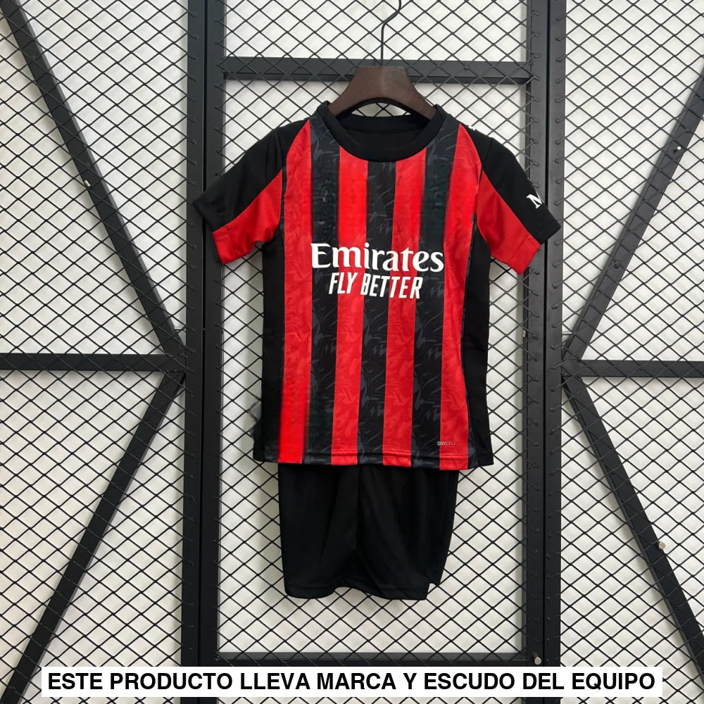 Equipación AC Milan 25-26 Local Niño Equipación Niño