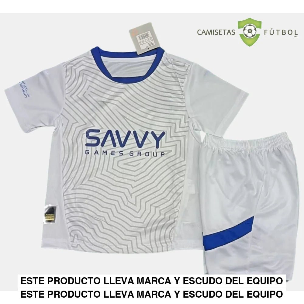 Equipación Al-Hilal 24-25 Local Niño Personalizado