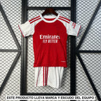 Equipación Arsenal 25 26 Local Niño Equipación Niño