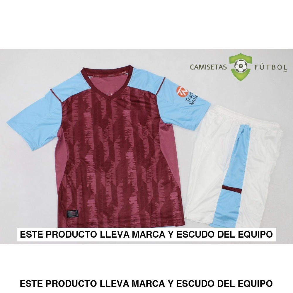 Kit Infantil Aston Villa 23-24 Local Personalizado