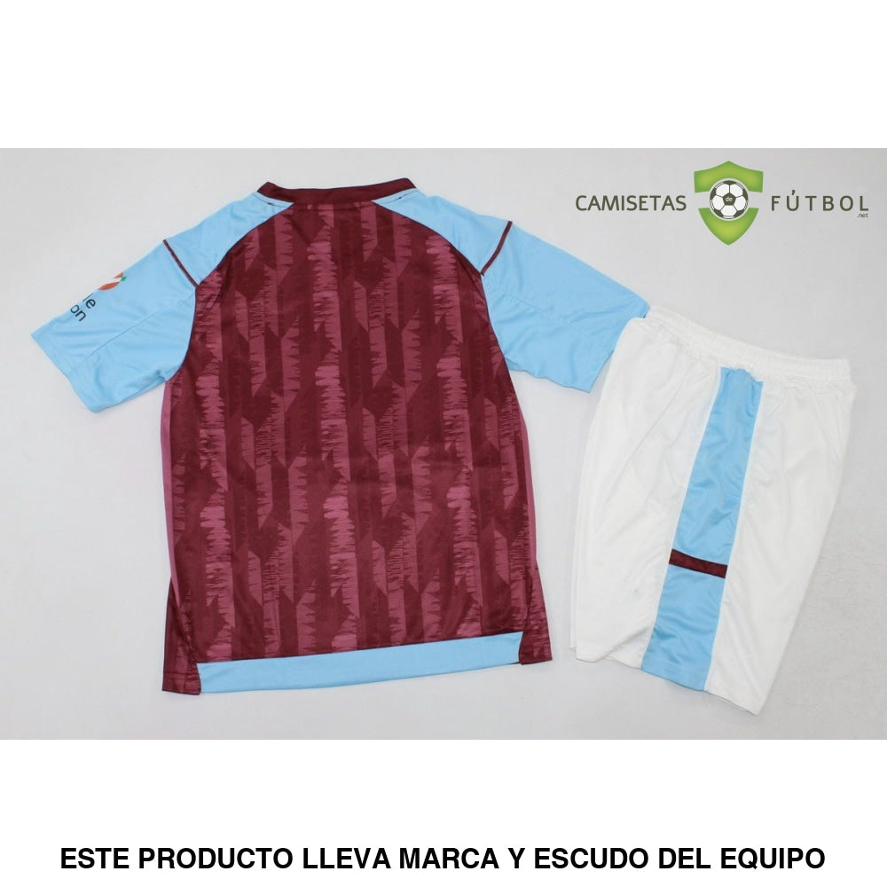 Kit Infantil Aston Villa 23-24 Local Personalizado