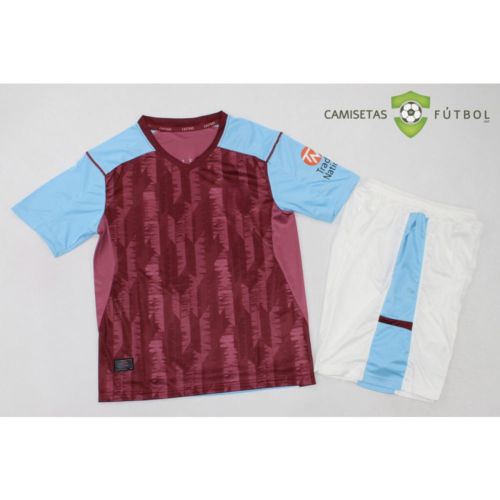 Kit Infantil Aston Villa 23-24 Local Personalizado