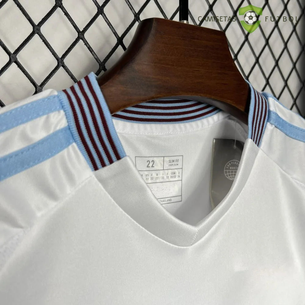 Equipación Aston Villa 24-25 Visitante Niño Personalizado