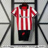 Equipación Athletic de Bilbao 25 26 Local Niño Equipación Niño