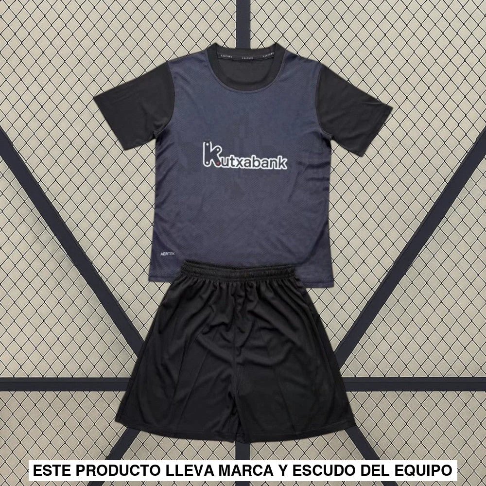 Equipación Athletic de Bilbao 25 26 Portero Negro Niño Equipación Niño