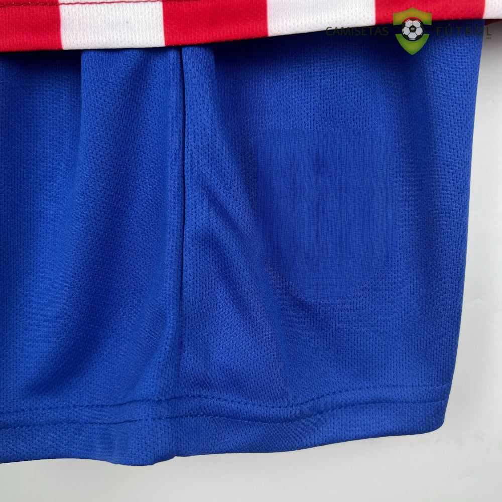 Equipación Atlético De Madrid 23-24 Local Niño (Entrega En 24-72 Horas) Personalizado