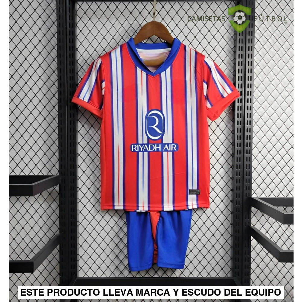 Equipación Atlético De Madrid 24-25 Local Niño Personalizado