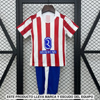 Equipación Atlético de Madrid 25-26 Local Niño Equipación Niño