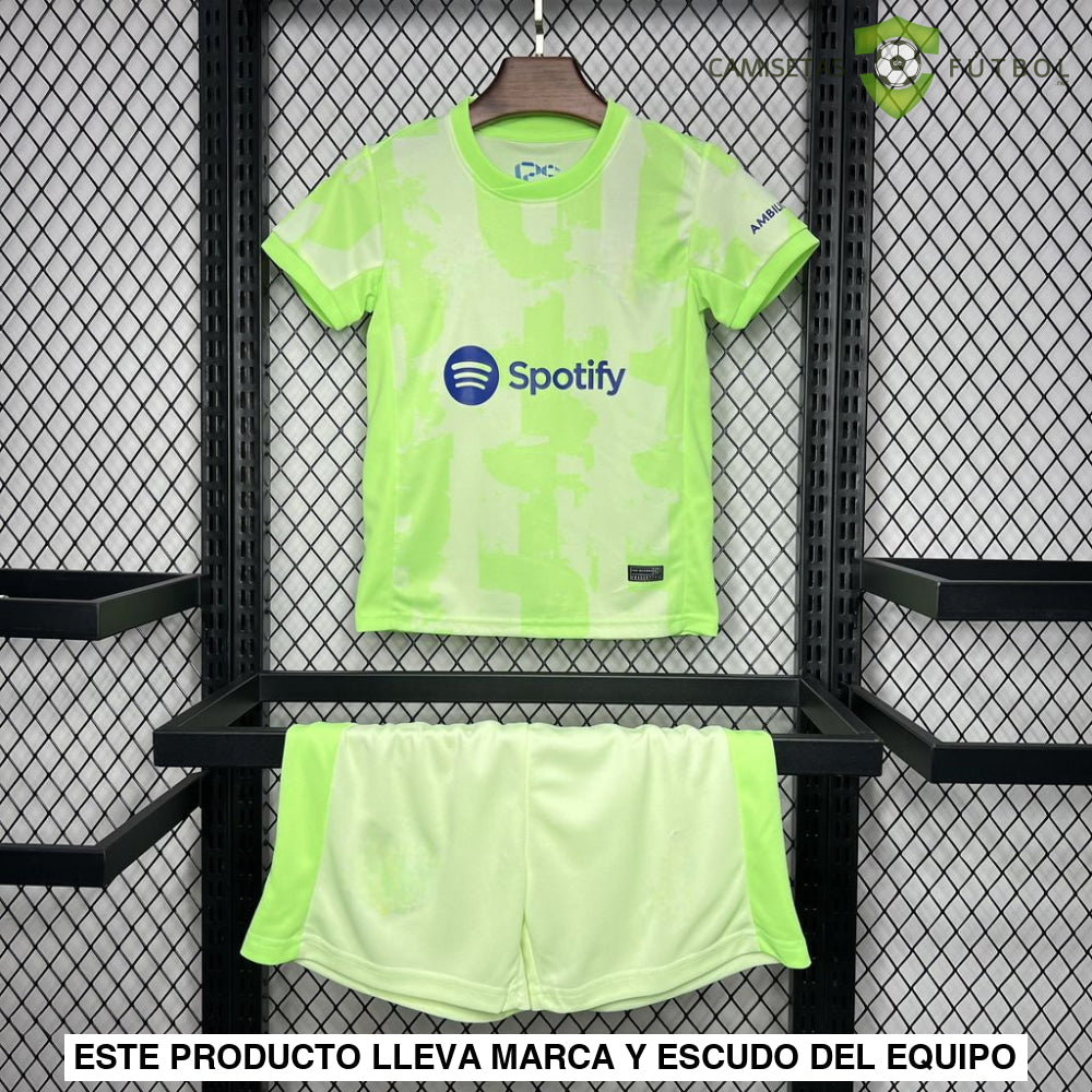 Equipación Barcelona 24-25 3ª Equipacion Niño Parche Especial