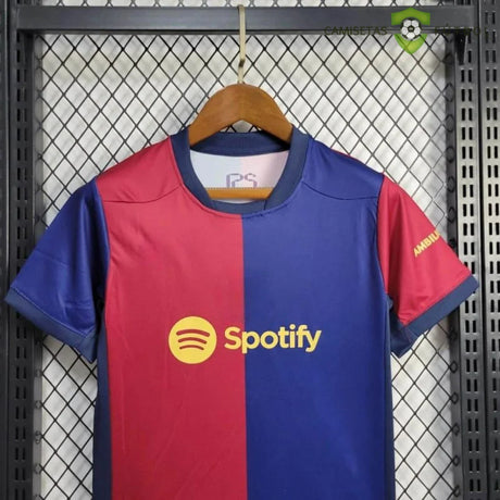 Equipación Barcelona 24-25 Local Niño Parche Especial
