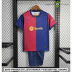 Equipación Barcelona 24-25 Local Niño Parche Especial