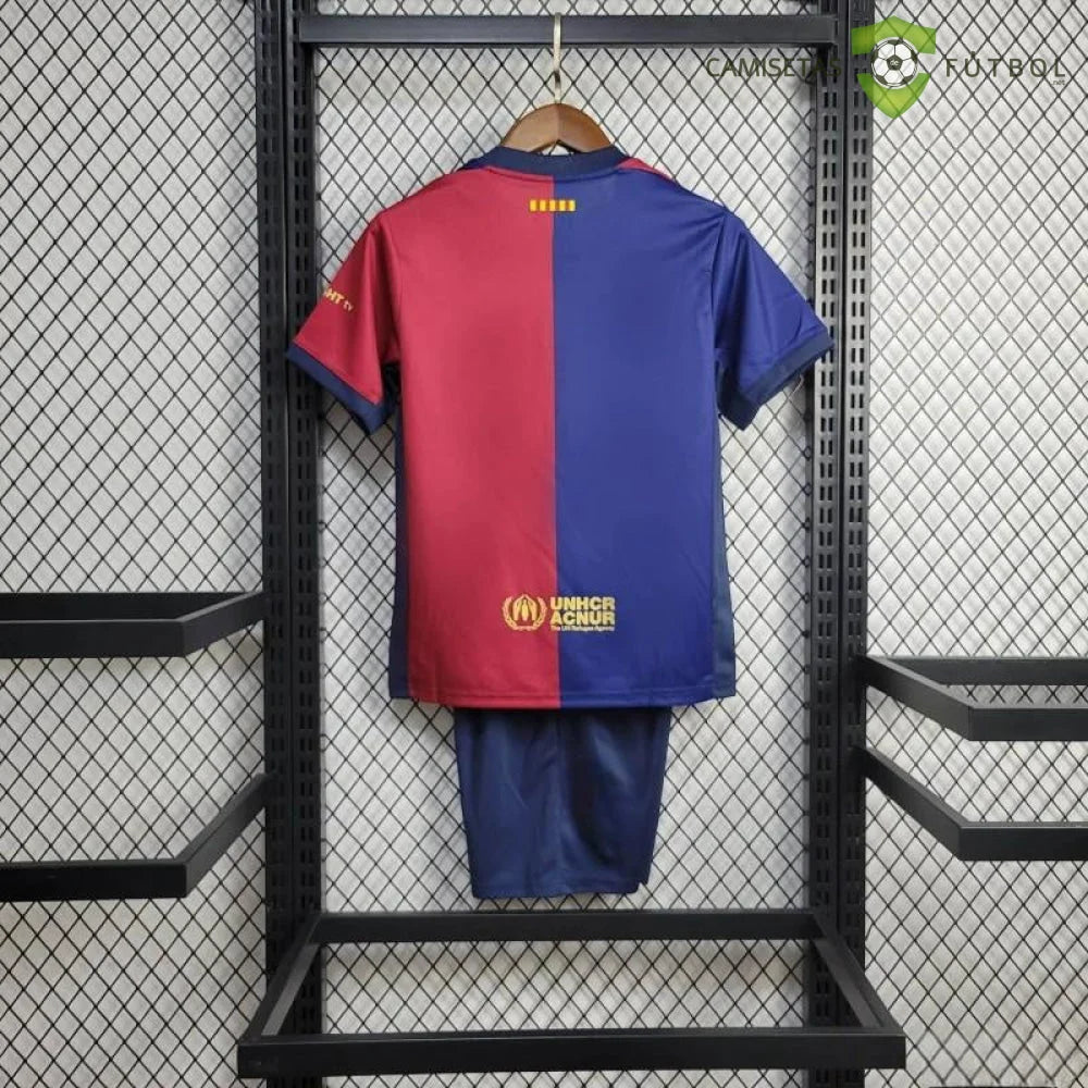 Equipación Barcelona 24-25 Local Niño Parche Especial