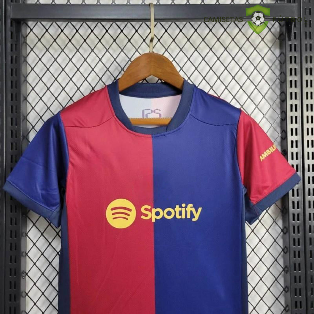 Equipación Barcelona 24-25 Local Niño Parche Especial