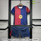 Equipación Barcelona 24-25 Local Version Stadium Niño Parche Especial
