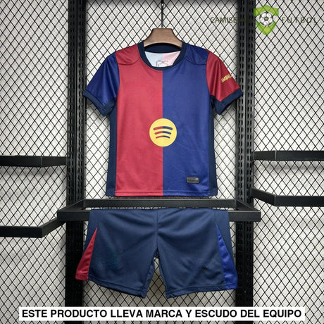 Equipación Barcelona 24-25 Local Version Stadium Niño Parche Especial