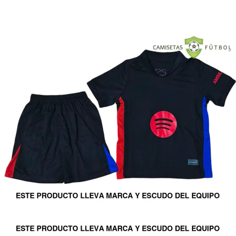 Equipación Barcelona 24-25 Visitante Version Stadium Niño Parche Especial