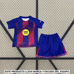 Equipación Barcelona 25 26 Local Niño Equipación Niño
